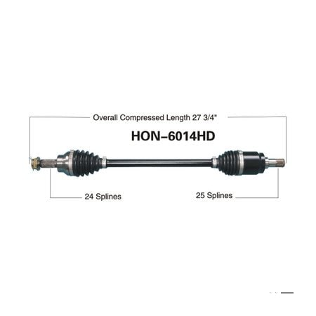 Wide Open Heavy Duty CV Axle for HONDA HD FRONT LEFT SXS700M2/M4 PIONEER 700 HON-6014HD